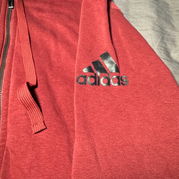 ADIDAS ORIGINALS VINTAGE HOODIE (RED) (EUR M) - Picture 3 of 4